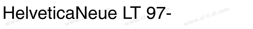 HelveticaNeue LT 97字体转换
